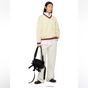 Studio Nicholson Reynosa Trousers in Waterlily Cream Off-White size 2 US8 NWT